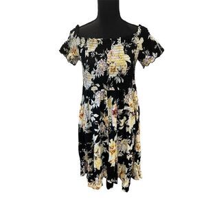 Short Sleeve Floral Dress by Nevenka Rae